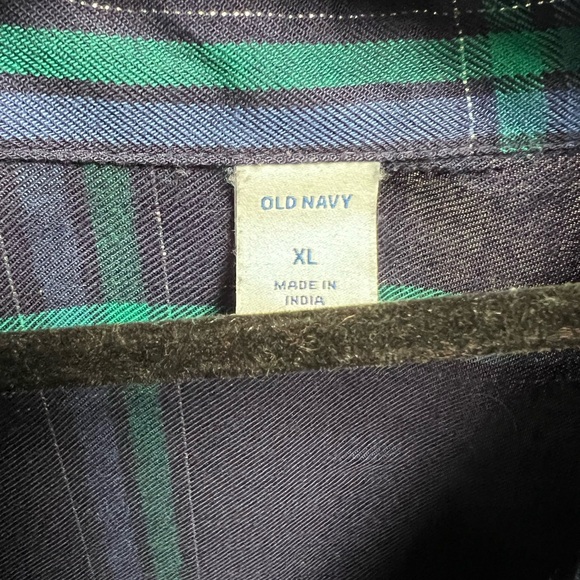 Old Navy women’s tunic Blue and Green Checkered Shirt - Picture 2 of 6
